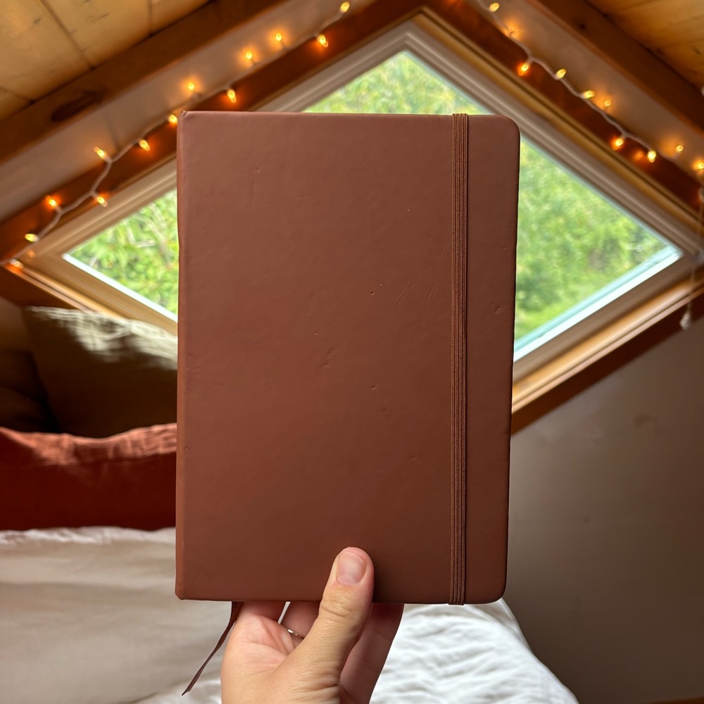 Brown Faux Leather Notebook